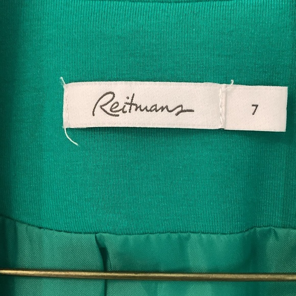 VINTAGE STRUCTURED One Button Lined Rayon Blazer by Reitman’s Ptp 18” - Picture 5 of 10